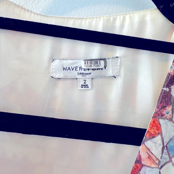 Waverly Grey Stained Glass Mini Wrap Dress - Size 2 - Picture 10 of 13